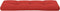 vidaXL - Palletkussen - 120x40x12 - cm - stof - rood