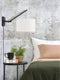 GOOD&MOJO Wandlamp Andes - Bamboe Zwart/Wit - 50x32x45cm - Binnen Scandinavisch,Bohemian