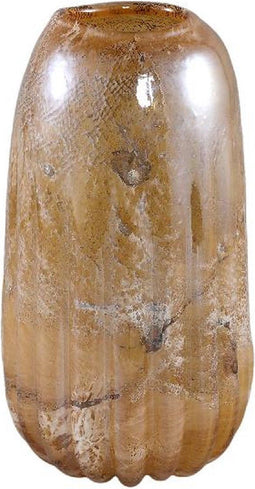 PTMD Moon Vaas - 19 x 19 x 34 cm - Glas - Oranje