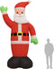 vidaXL - Kerstman - opblaasbaar - met - LED's - 475 - cm