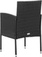 vidaXL - Tuinstoelen - 4 - st - poly - rattan - zwart