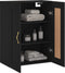 vidaXL - Wandkast - 69,5x34x90 - cm - bewerkt - hout - zwart