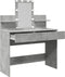 vidaXL - Kaptafel - met - LED-verlichting - 100x40x130 - cm - betongrijs