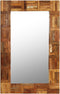 vidaXL - Wandspiegel - 60x90 - cm - massief - gerecycled - hout