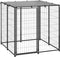 vidaXL - Hondenkennel - 6,05 - m² - staal - zilverkleurig