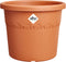 Elho Algarve Cilindro 30cm - Grote Bloempot voor Buiten - 100% Gerecycled Plastic - Terra