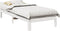 vidaXL - Bedframe - zonder - matras - massief - grenenhout - wit - 90x200 - cm
