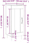vidaXL - Dressoir - 34,5x34x90 - cm - bewerkt - hout - sonoma - eiken