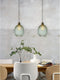 it's about RoMi Hanglamp Venice - Ovaal - Glas - Groen - 18x18x27cm
