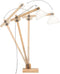 vidaXL Vloerlamp E27 massief mangohout wit