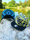 Capiche® Snapback Pet Heren – Diamant – Groenblauw & Zwart – Verstelbaar met Druksluiting – Sportcap – Baseball Cap – Mannen Cap