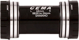 Shimano Bracketas BB30 Interlock -RVS-zwart