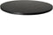 Rond tafelblad - ø120x3.8 - zwart - Mangohout