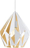 EGLO Carlton 1 - Hanglamp - E27 - Verstelbaar - Wit Goud