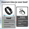 Saaf Smart Ring - Activity Tracker - Slaapanalyse en Gezondheidsmonitoring - Zwart - Maat 12