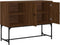vidaXL - Dressoir - 100x40x79,5 - cm - bewerkt - hout - bruin - eikenkleur
