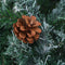 vidaXL - Kunstkerstboom - met - dennenappels - 180 - cm