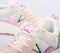 POSH by Poelman CAROCEL - Dames sneakers - Vetersluiting chunky zool 4 cm - Beige