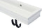 Duraline - Wandplank - Met haken - Wit - 80 x 9,3 x 4 cm (lxbxh)