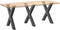vidaXL - Eettafelpoten - 3 - st - X-vormig - 80x(72-73) - cm - staal - antraciet