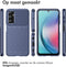 iMoshion Hoesje Geschikt voor Samsung Galaxy A25 Hoesje Siliconen - iMoshion Thunder Backcover - Donkerblauw