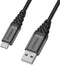 Otterbox Premium Cable - USB A-C - Snellaad kabel 1M - Zwart