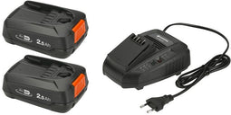 Gardena P4A 2 x PBA 18V/45 + AL 1830 CV - Accu's en snellader - 2 x 2,5 Ah