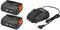 Gardena P4A 2 x PBA 18V/45 + AL 1830 CV - Accu's en snellader - 2 x 2,5 Ah