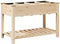 vidaXL - Tuinplantbak - met - Roosters - 115x59x76 - cm - van - Massief - Grenenhout