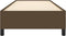 vidaXL - Bedframe - zonder - matras - 80x200 - cm - stof - donkerbruin