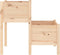 vidaXL - Plantenbak - 84,5x84x75 - cm - massief - grenenhout