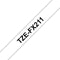 Brother TZ-FX211 - Lettertape - 6mm - Wit/Zwart