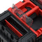 vidaXL - Gereedschapstrolley - polypropeen - zwart - en - rood