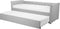 Beliani LIBOURNE - Onderschuifbed - Grijs - Kunststof