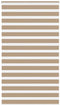 vidaXL - Zebra - Blind - 125x230 - cm - stofbreedte - 120,9 - cm - polyester - zandbruin