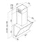 Inventum AKD8005ZWA - Wandschouw afzuigkap - Tiptoetsbediening - Zwart