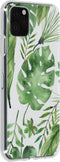 Hoesje Siliconen Geschikt voor iPhone 11 Pro Max - Design Backcover siliconen - Meerkleurig / Monstera Leafs