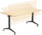 Universele klaptafel breed 140CM diep 80CM bladkleur Robson Eiken framekleur Wit (RAL9010)