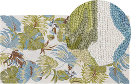 KINIK - Vloerkleed - Multicolor - 80 x 150 cm - Wol