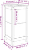 vidaXL - Plantenbak - 40x40x78 - cm - massief - grenenhout