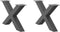 vidaXL - Salontafelpoten - 2 - st - X-vormig - 70x(42-43) - cm - staal - antraciet