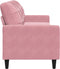 vidaXL - Driezitsbank - 210 - cm - fluweel - roze