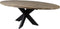 HSM Collection Tafelblad ovaal - 220x110 cm - new vintage - teak