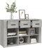 vidaXL - Dressoir - 100x30x59,5 - cm - bewerkt - hout - betongrijs