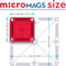 Magna-Tiles Micro Mags 70 stuks - Geschikt vanaf 3 jaar - Multi