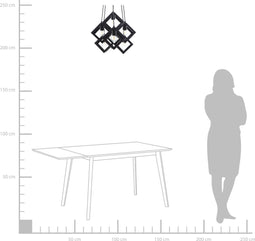 CHRISOLA - Hanglamp - Zwart - Metaal