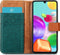 iMoshion Hoesje Geschikt voor Samsung Galaxy A41 Hoesje Met Pasjeshouder - iMoshion Luxe Canvas Bookcase - Groen