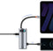 Baseus Metal Gleam - 7-in-1 USB-C Hub - 100W Power Delivery 5Gbps - Grijs