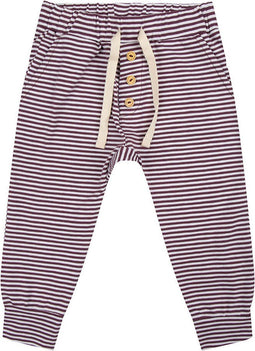 Little Indians Pants - Joggingbroek - Gestreept - Paars - Maat: 3-4 jaar
