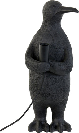 Light & Living Tafellamp Penguin - Zwart - 21x17x41cm - Modern